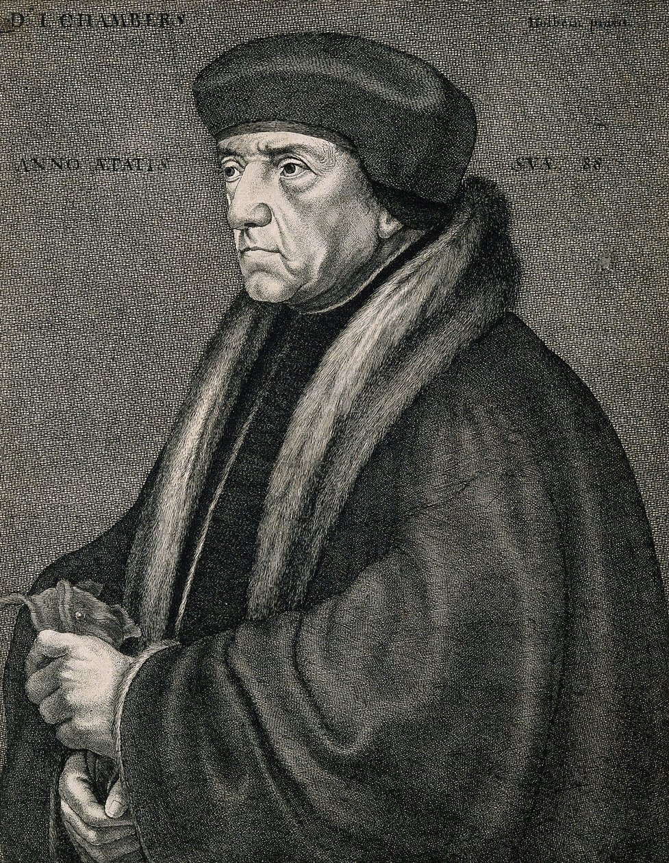 Sir John Chambers (Chambre). Incisione di W. Hollar da Sir John chambers