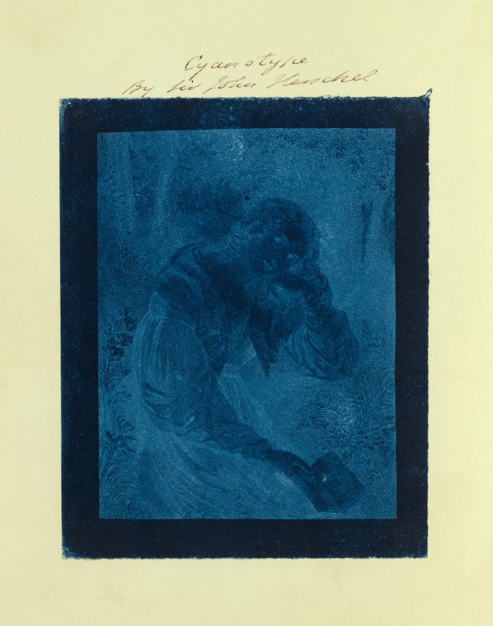 Ritratto inciso di una giovane donna da Sir John Frederick William Herschel