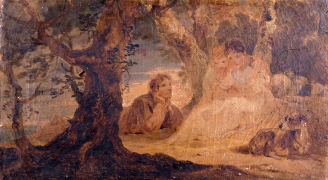 Figure in un paesaggio da Sir Peter Francis Bourgeois