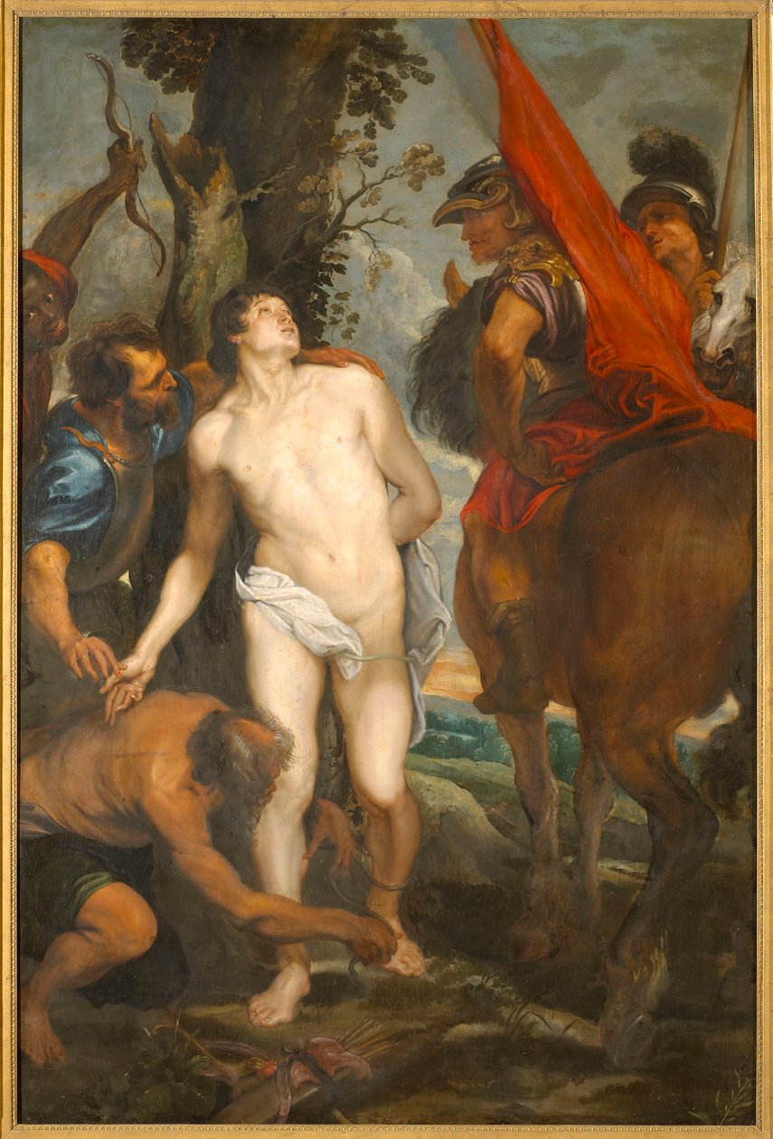 San Sebastiano legato per il martirio, c. 1620 da Sir Anthony van Dyck