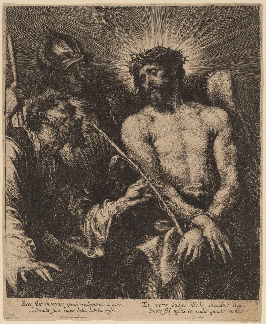 Cristo incoronato di spine da Sir Anthony van Dyck and Lucas Emil Vorsterman