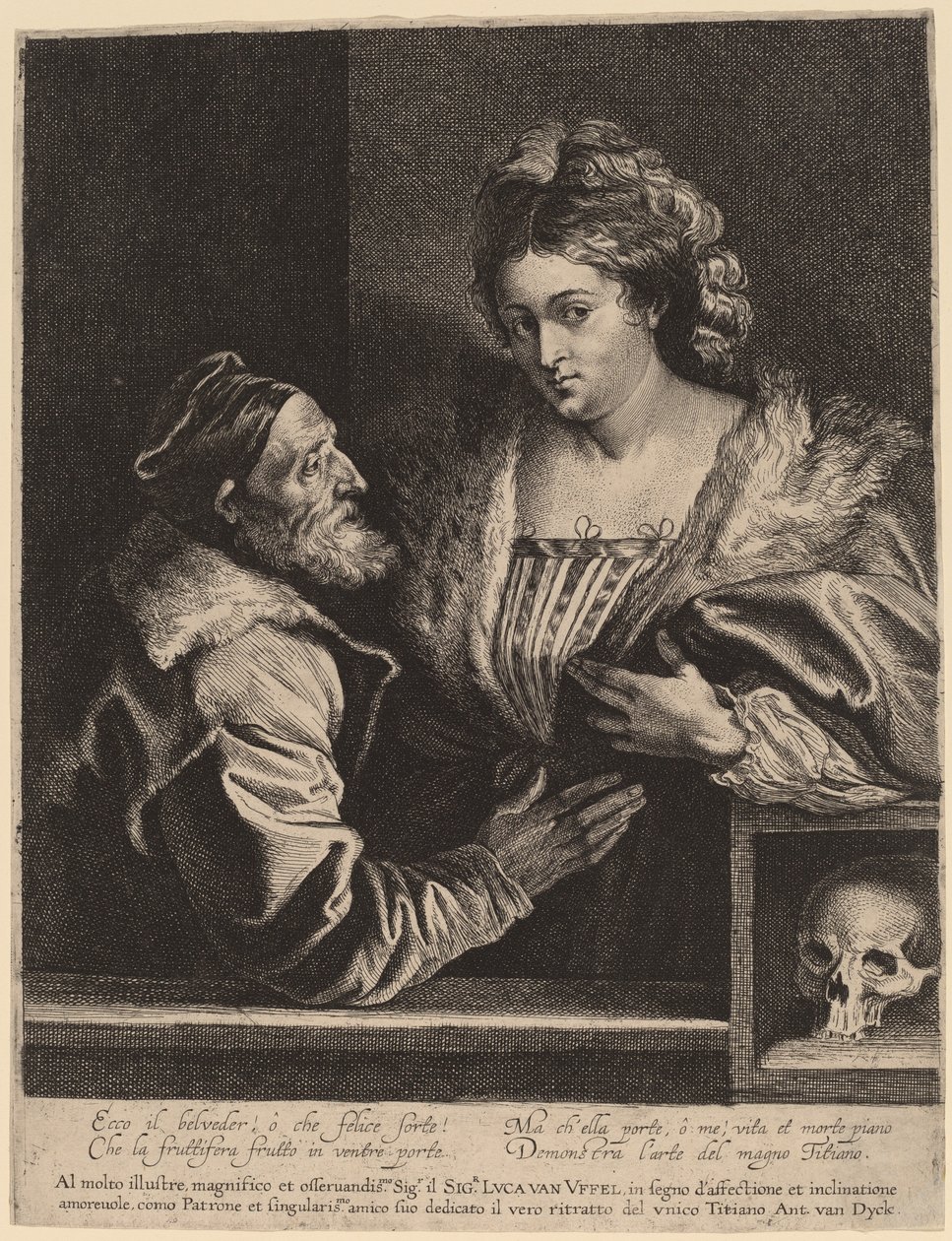 Tiziano e la Sua Amante da Sir Anthony van Dyck and Lucas Emil Vorsterman after Titian