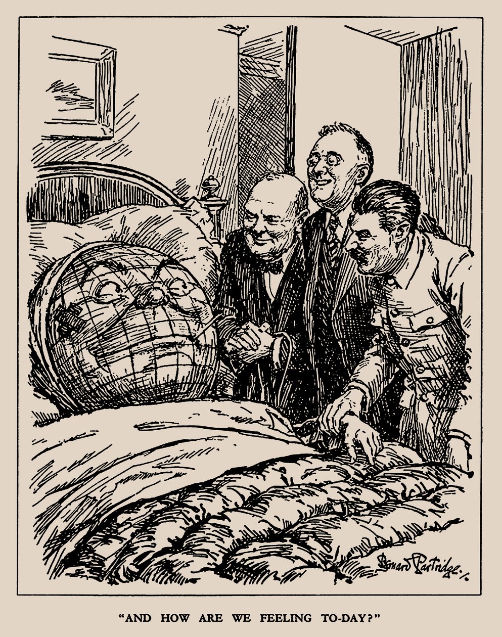 E come ci sentiamo oggi, 1945 da Sir Bernard Partridge