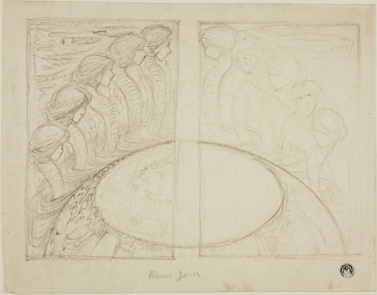 Donne serpente intorno al globo da Sir Edward Burne Jones