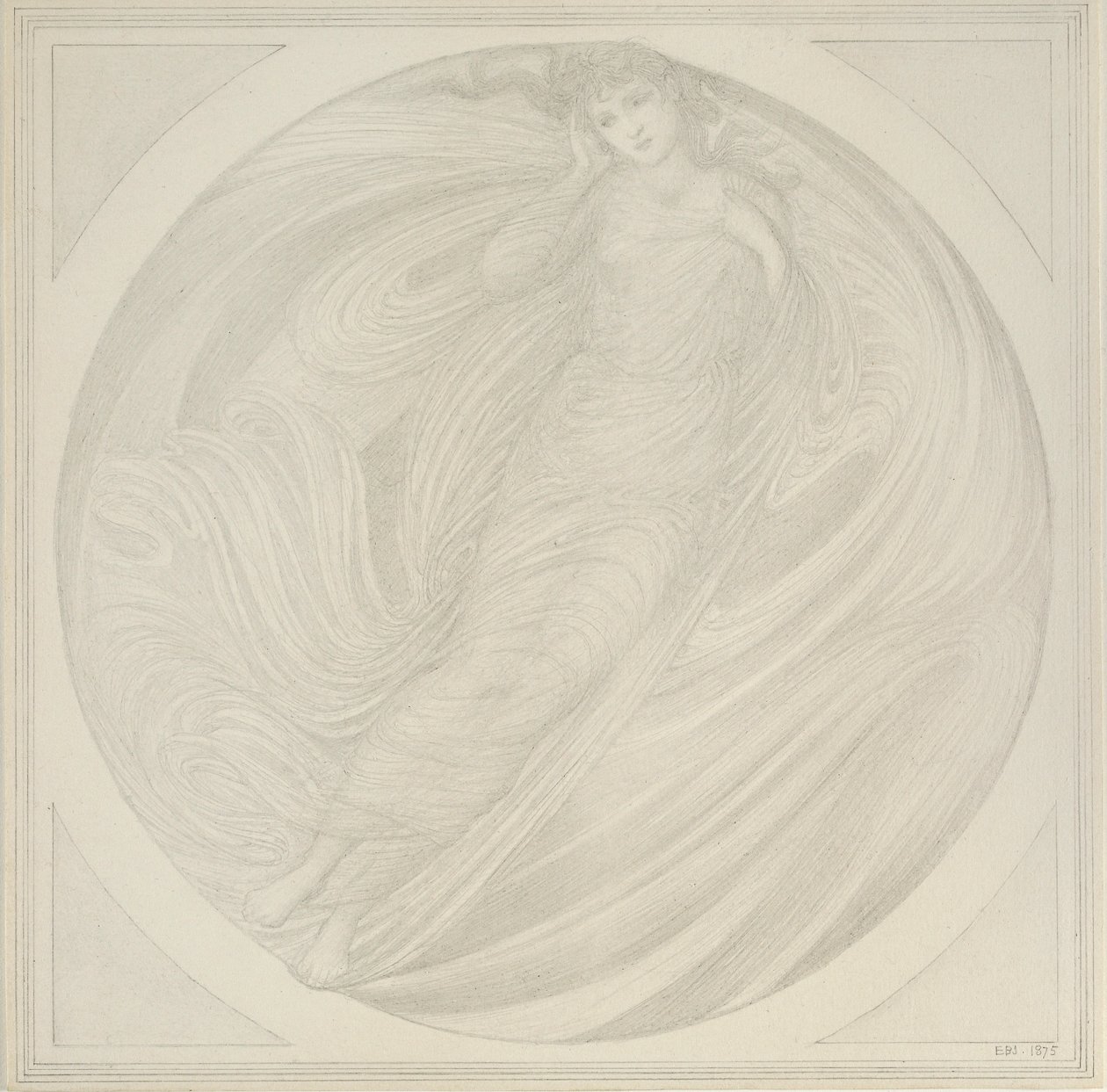 Euridice che fluttua tra le fiamme, 1872-1875 da Sir Edward Coley Burne Jones