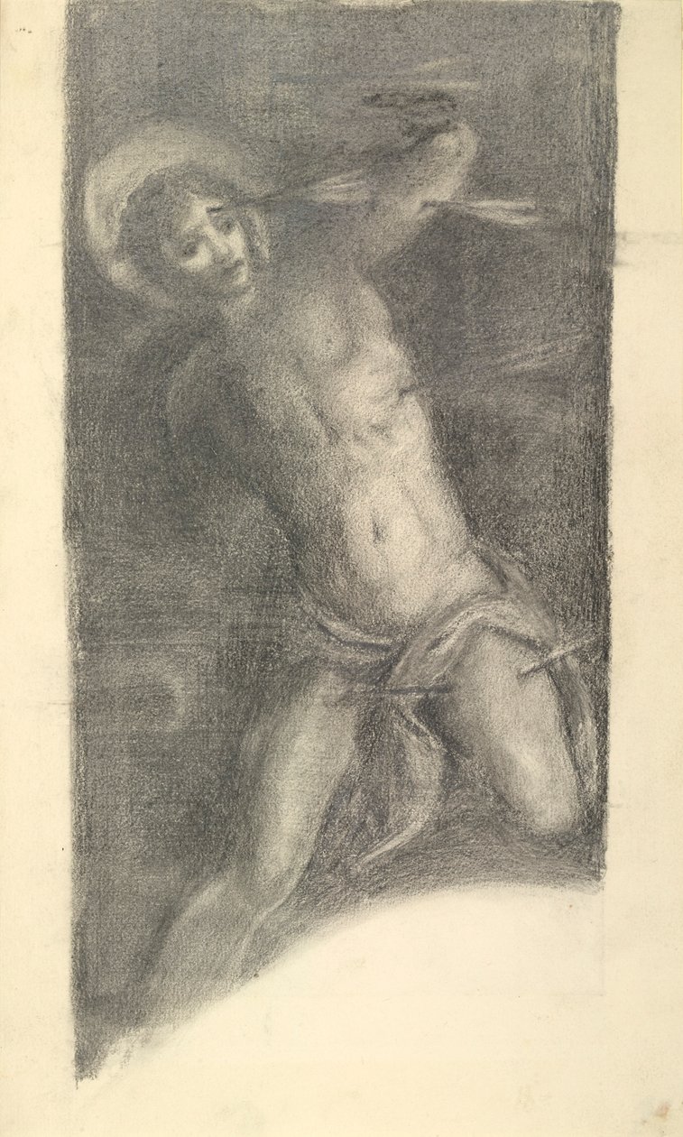 Studio del San Sebastiano di Tintoretto nella Scuola Grande di San Rocco da Sir Edward Coley Burne Jones