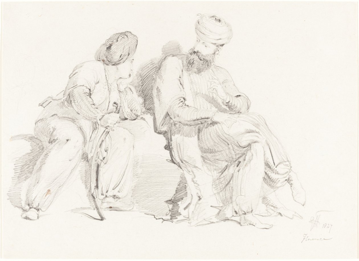 Due uomini in abiti orientali da Sir George Hayter