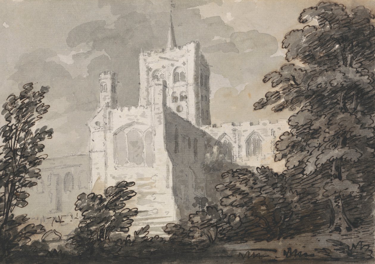 Chiesa Abbaziale a St. Albans da Sir George Howland Beaumont seventh Baronet