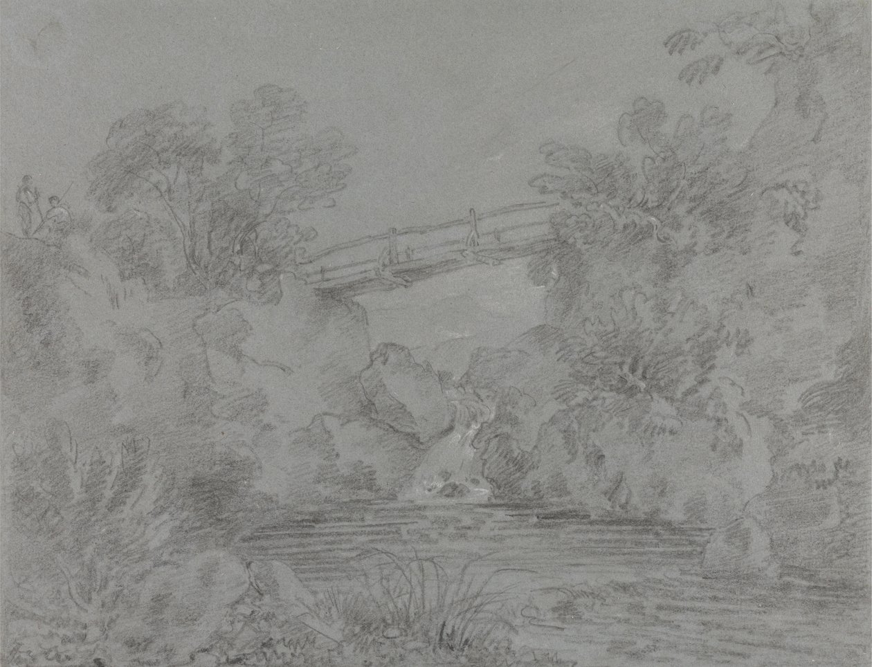 Ponte sullo Stagno a Llanrwst da Sir George Howland Beaumont seventh Baronet