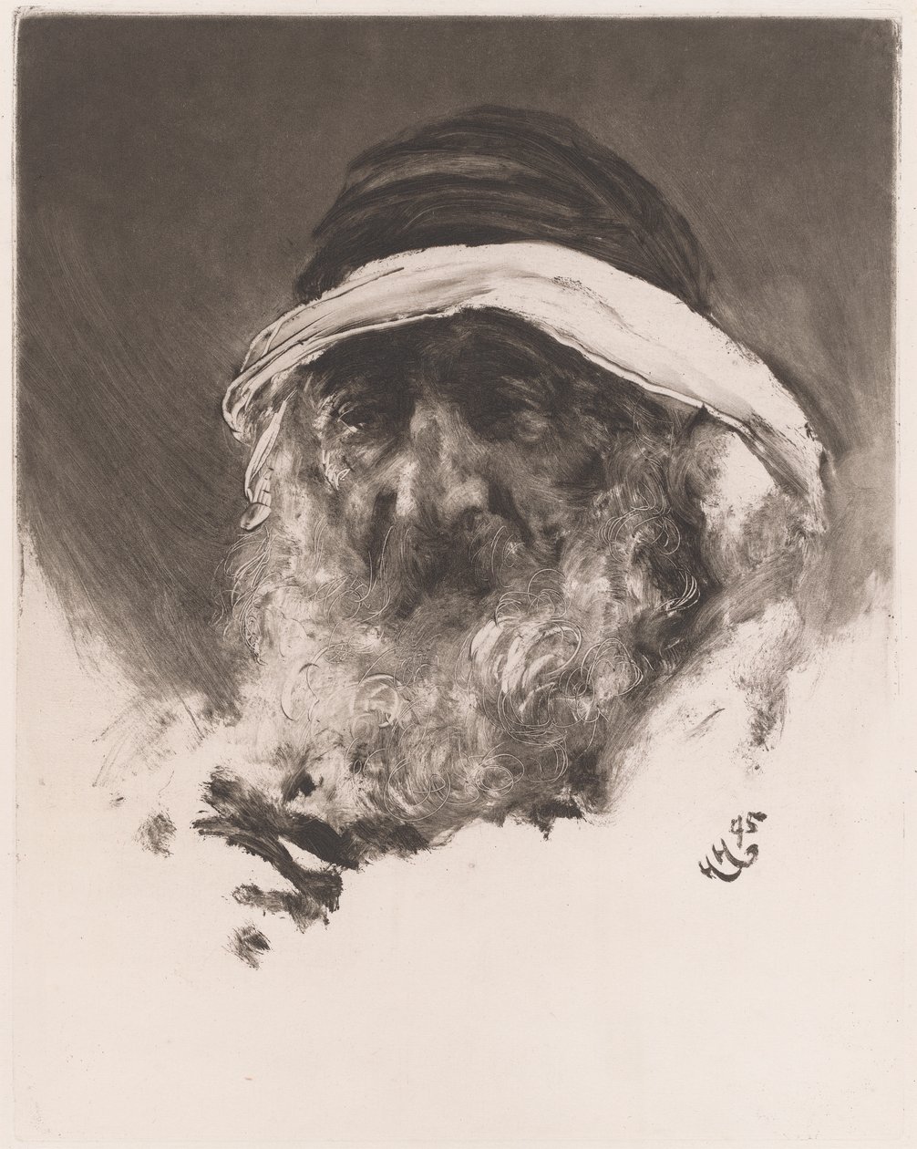 Testa di un arabo da Sir Hubert von Herkomer