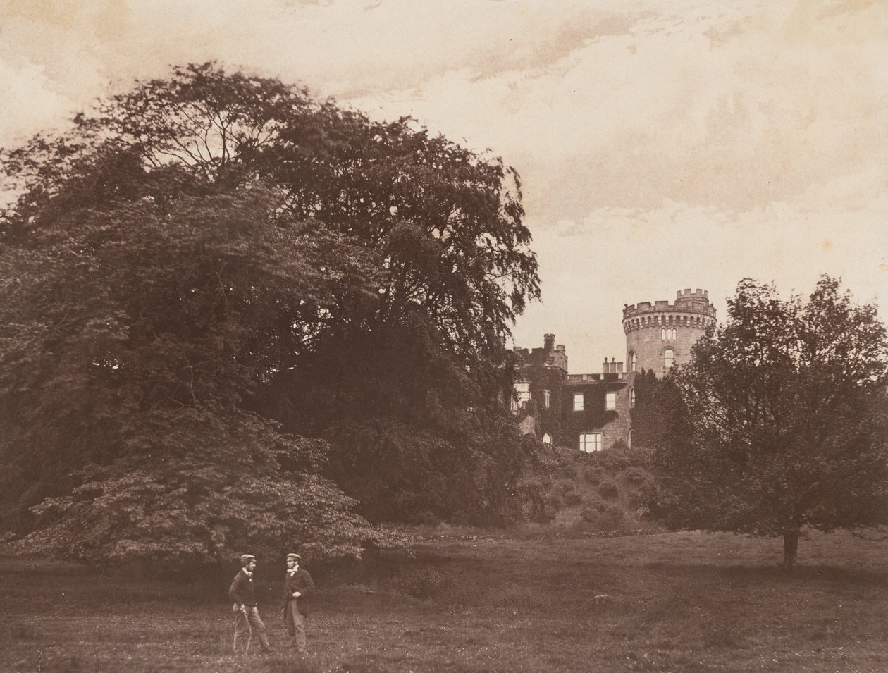 Castello di Tullichewan, Vale of Leven, Scozia, 1857 (foto) da Sir James Campbell of Stracathro