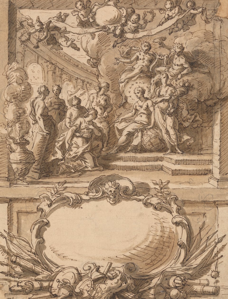 Progetto per un Pannello Murale da Sir James Thornhill