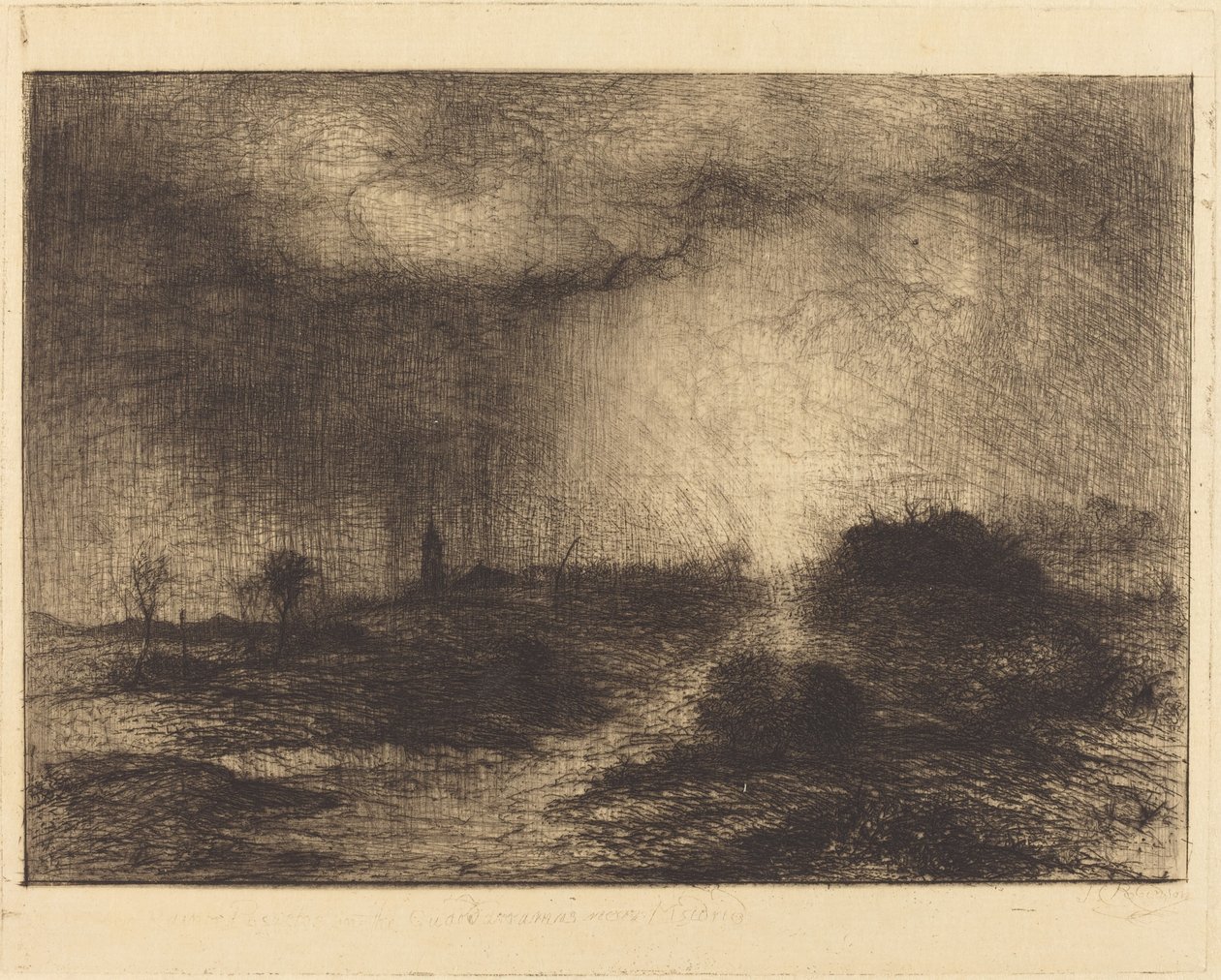 Pioggia di ottobre: Posuclos nella Guardarramas, vicino a Madrid da Sir John Charles Robinson