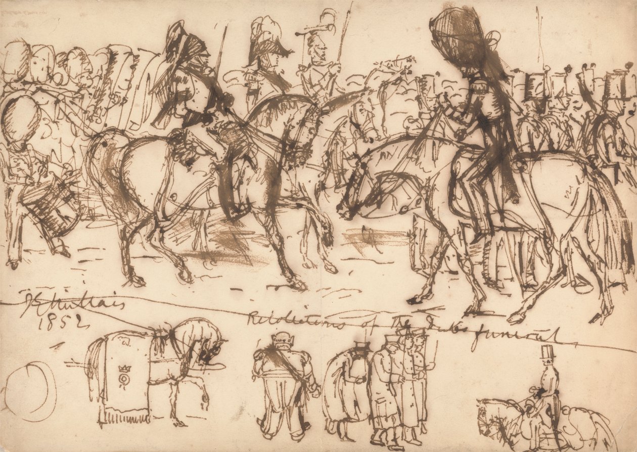 Il funerale del duca di Wellington da Sir John Everett Millais