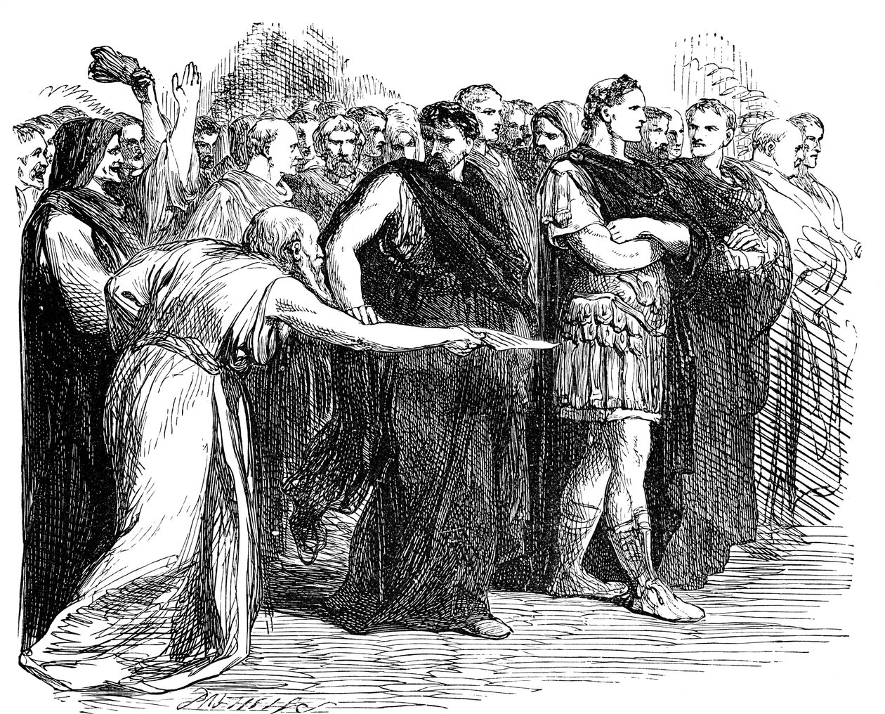 Attenti alle Idi di marzo, 1858 da Sir John Gilbert