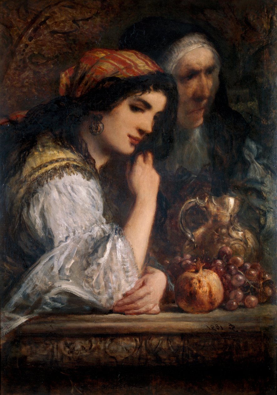 La nipote e la governante di Don Chisciotte da Sir John Gilbert