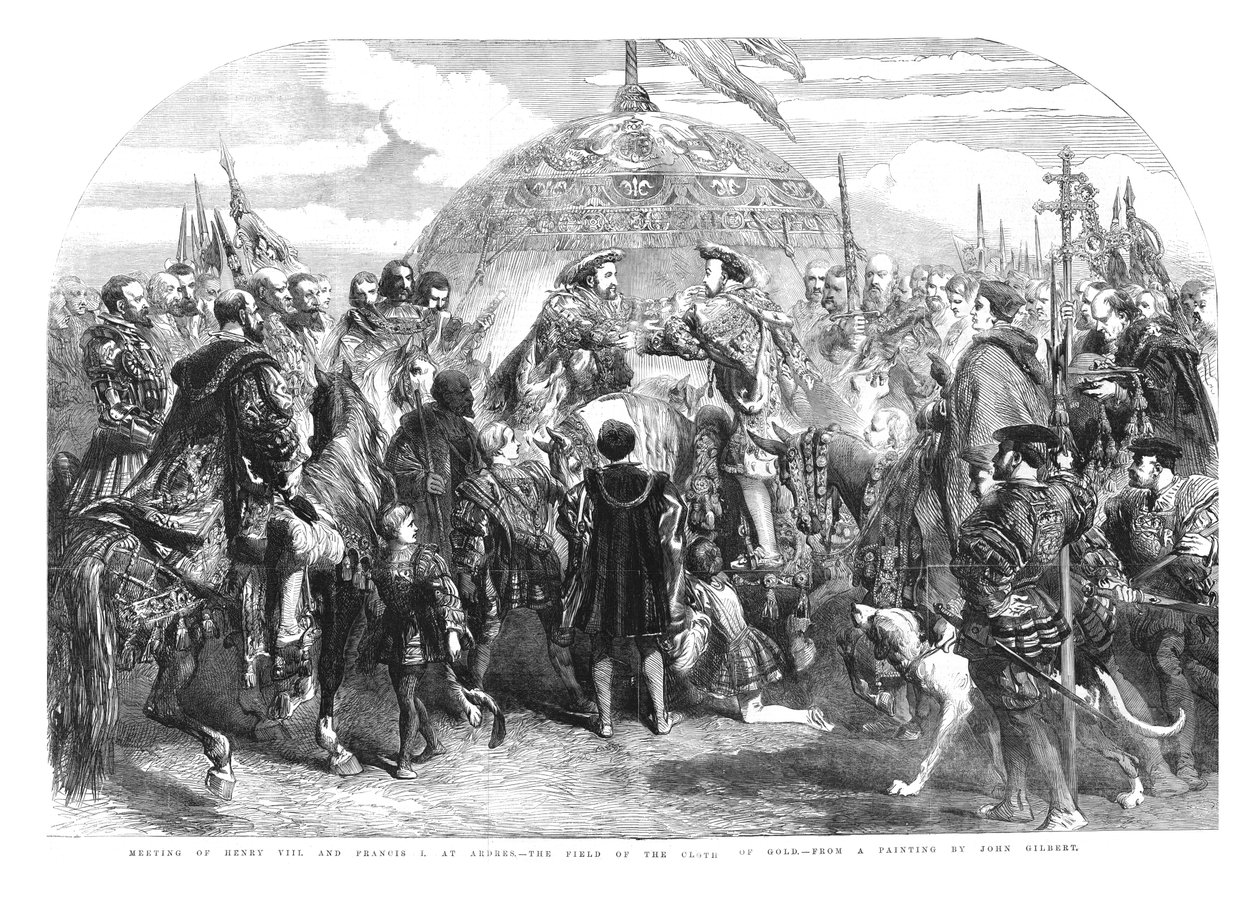 Incontro di Enrico VIII e Francesco I ad Ardres - Il campo del drappo d