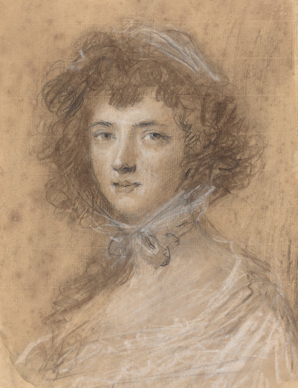 Testa e busto di una donna da Sir Joshua Reynolds