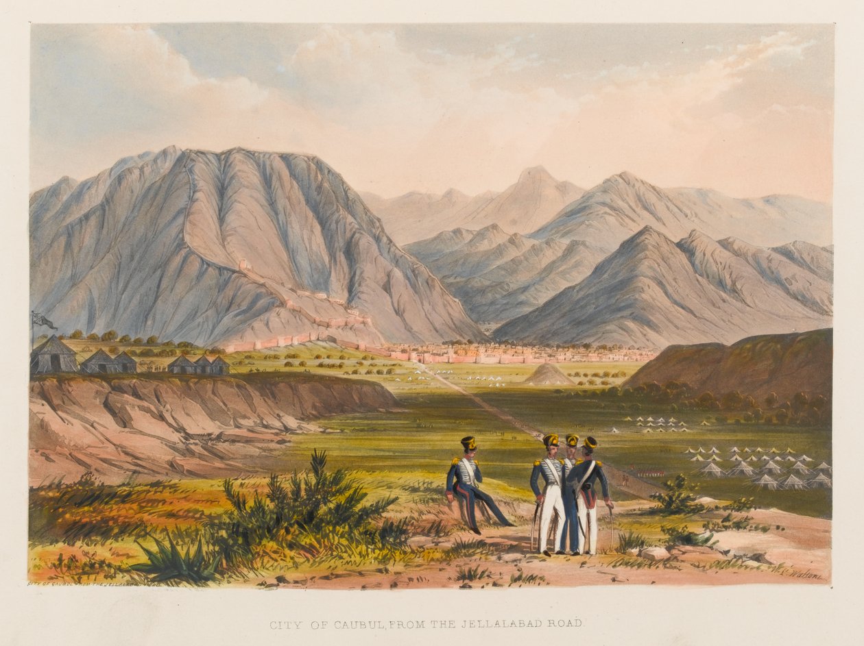 Città di Kabul, dalla strada di Jellalabad da Sir Keith A. Jackson