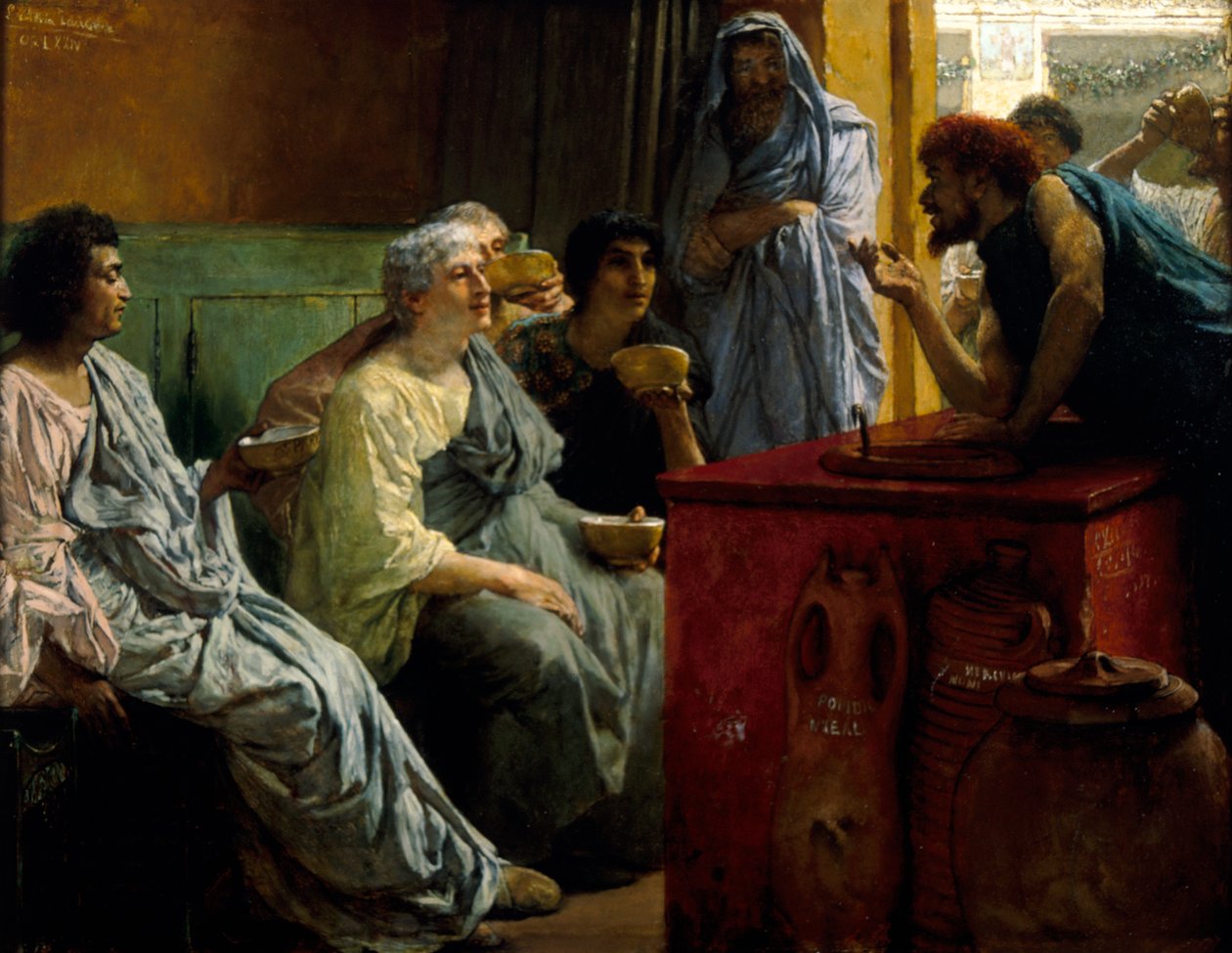 La bottega del vino, 1869-1874 da Sir Lawrence Alma Tadema