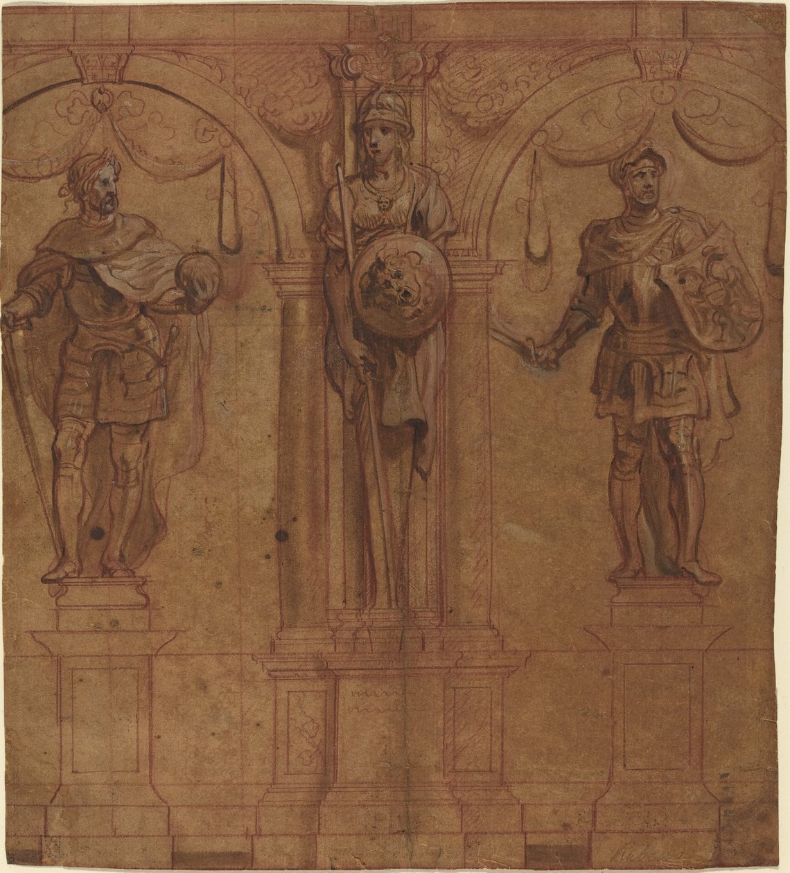 Rodolfo I e Alberto I con Pallade da Sir Peter Paul Rubens and Theodoor van Thulden