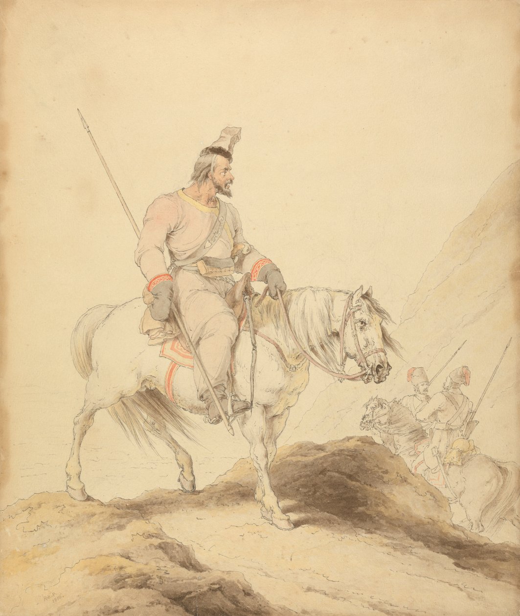 Un cosacco degli Urali da Sir Robert Kerr Porter