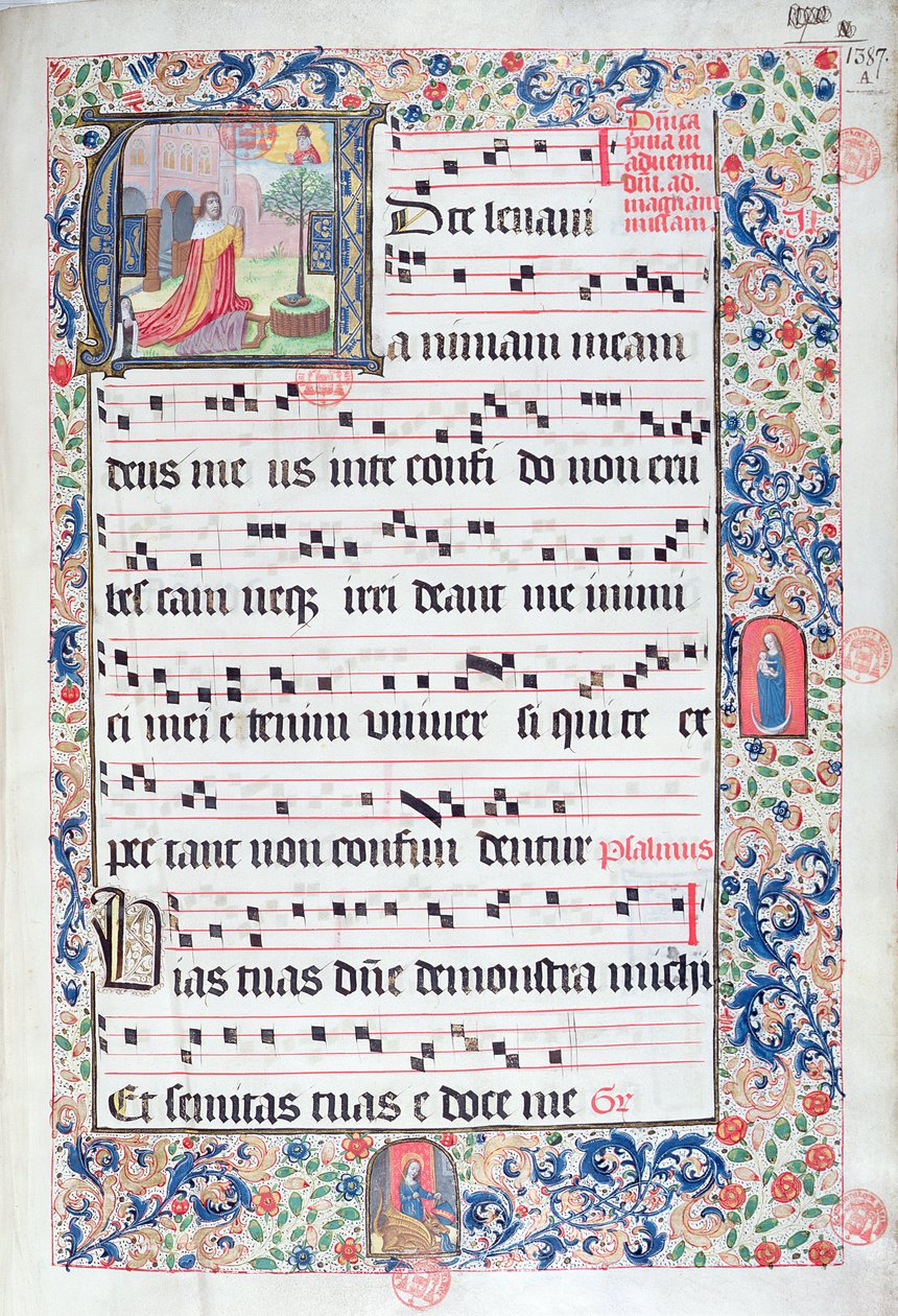 Ms 432 Temporal usato dalle Sorelle della Congregazione delle Carmelitane di Bruges, scritto da Suor Margarita Bruynewe, 1505 da Sister Cornelia Wulfekkercke