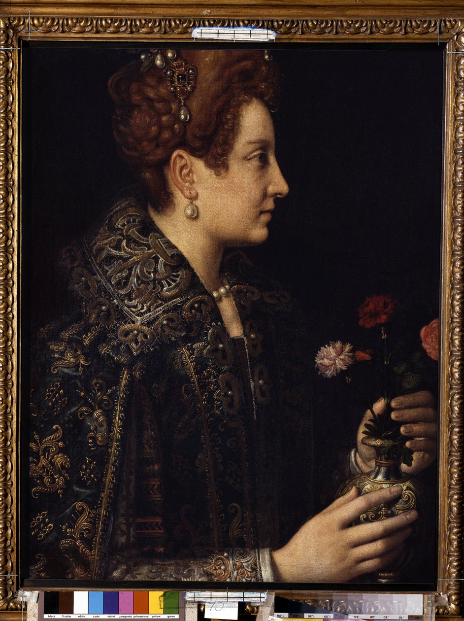 Ritratto di donna di profilo da Sofonisba Anguissola