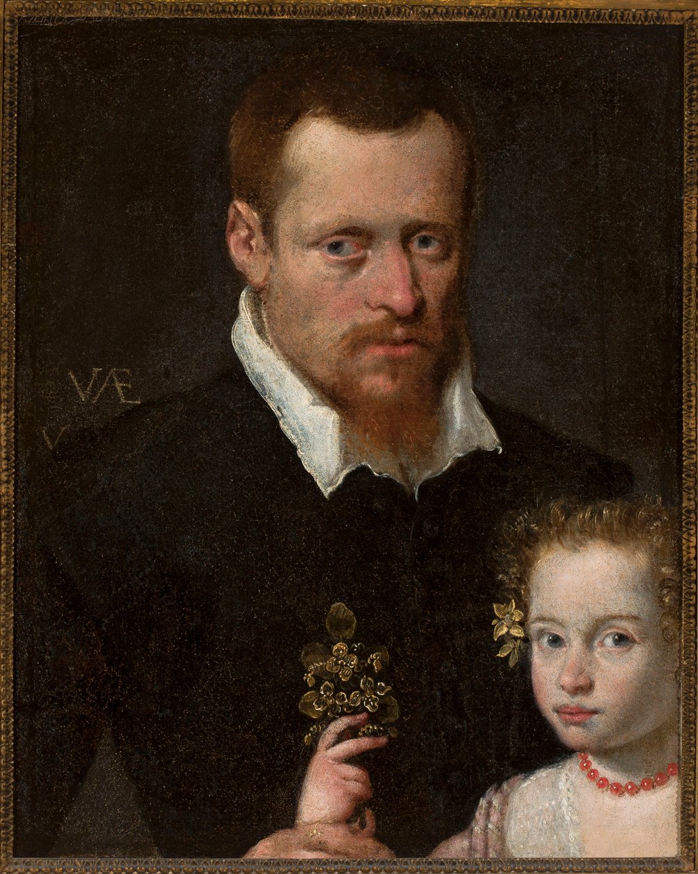 Ritratto di un uomo con sua figlia da Sofonisba Anguissola
