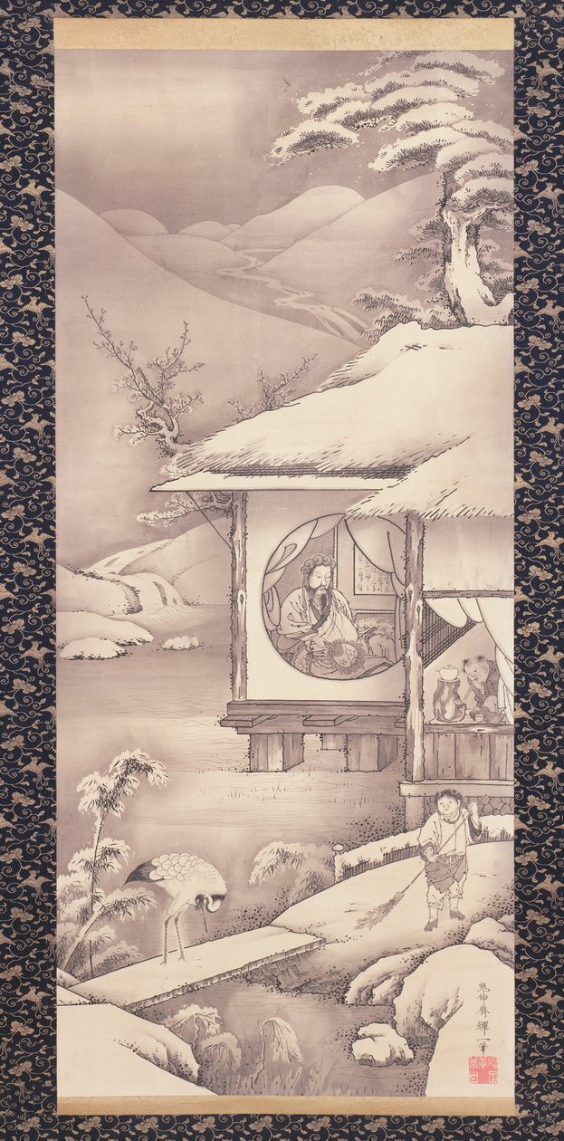 Lin Bu (Lin Hequing) c.1775 da Soga Shohaku