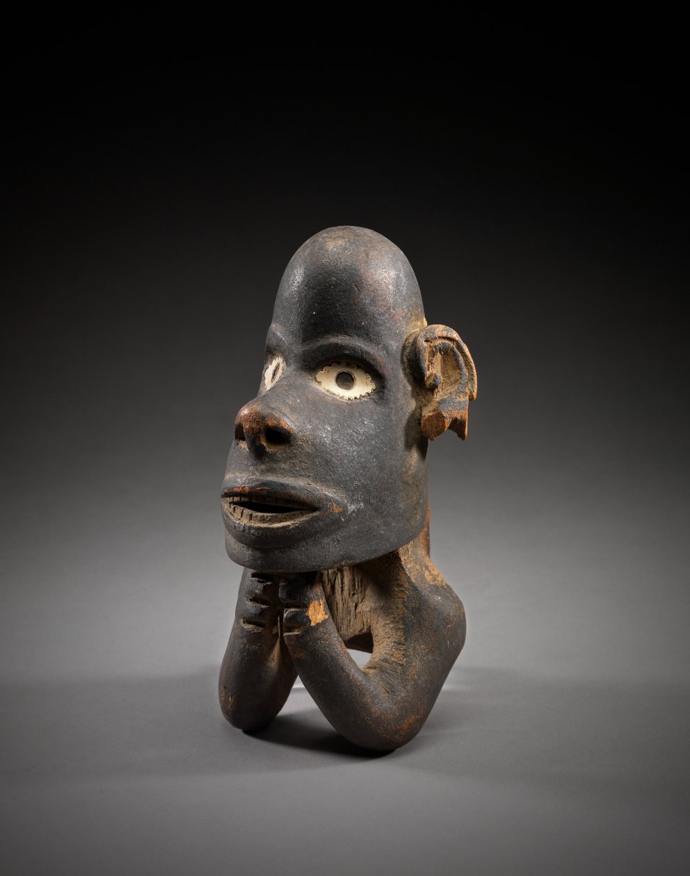Figura di prua della canoa, nguzu nguzu, Nuova Georgia, Isole Salomone, inizio a metà 1800 da Solomon Islander