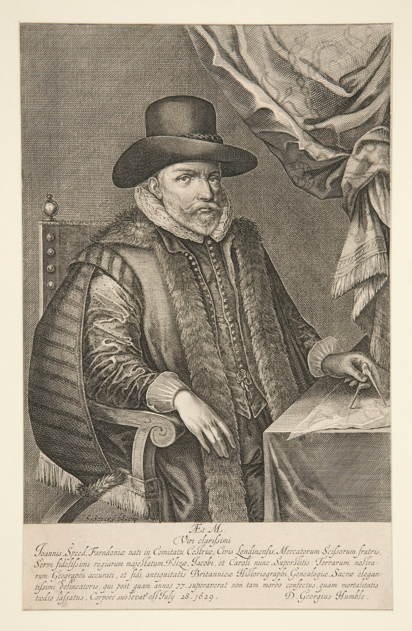 Ritratto di John Speed da Solomon Savery