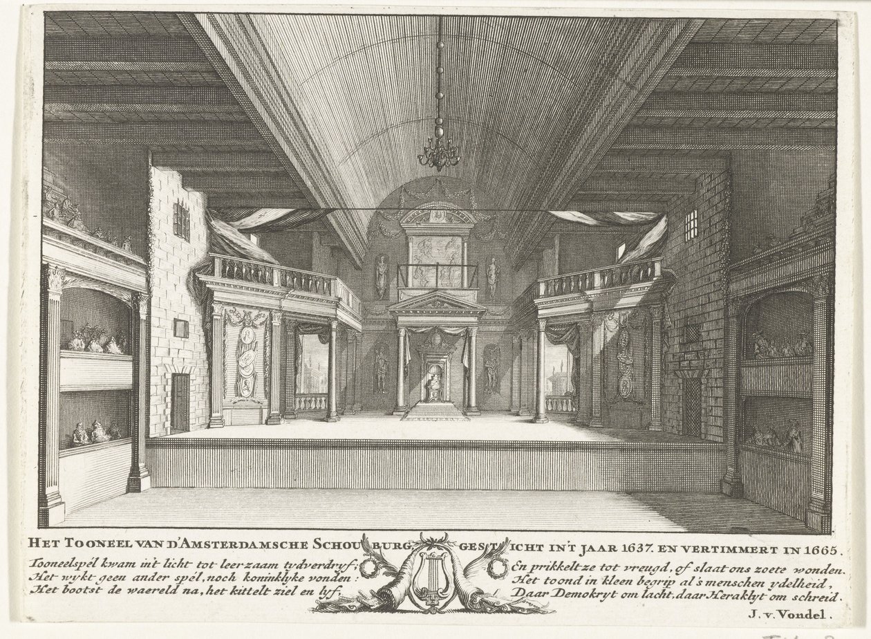 Il Teatro di Jacob van Campen, 1658 da Solomon Savery