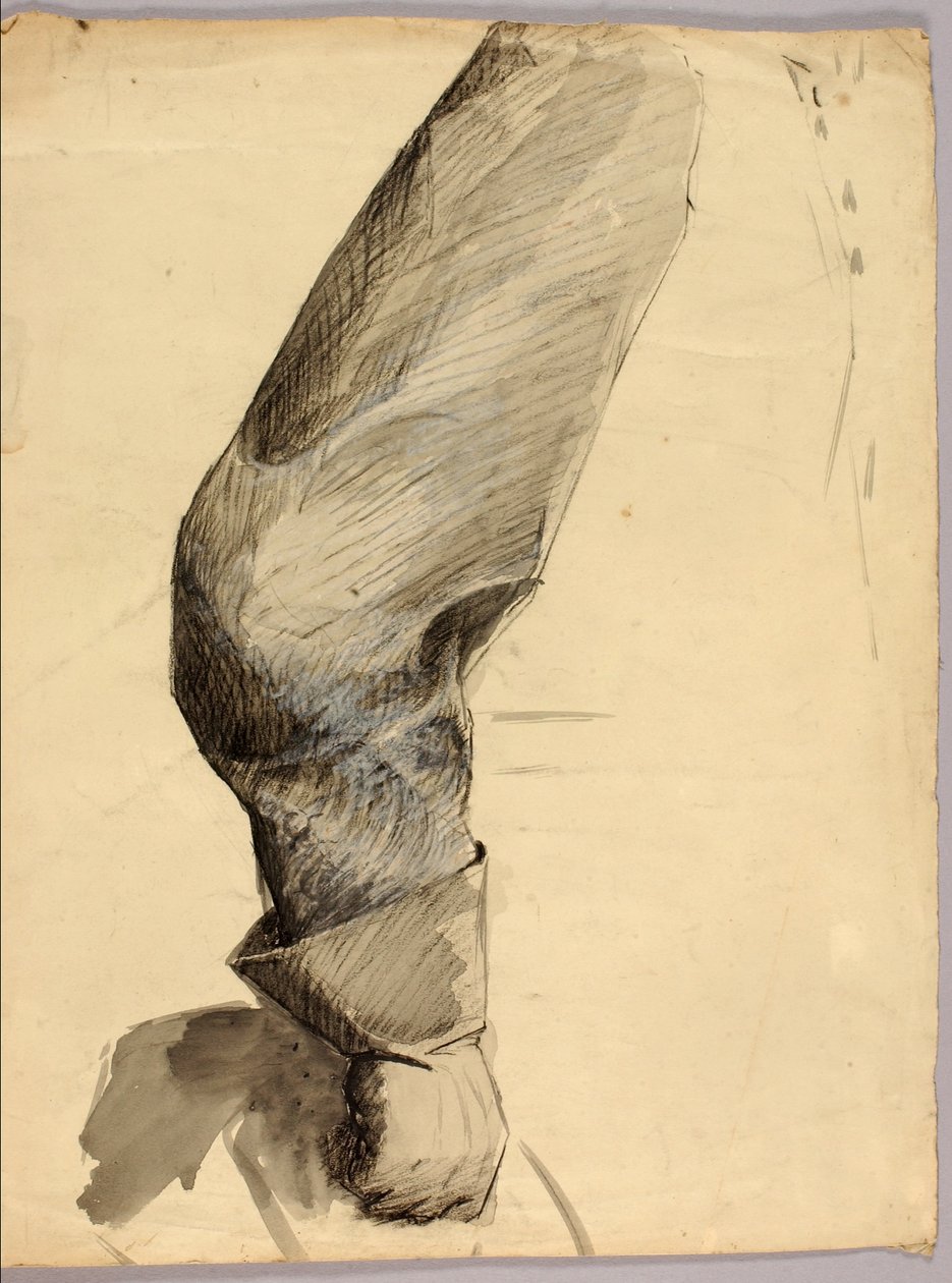 Braccio destro, studio per statua equestre da Solon H. Borglum