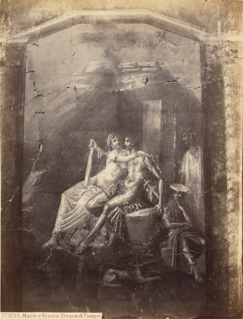 Marte e Venere. Fresco di Pompei da Sommer and Behles