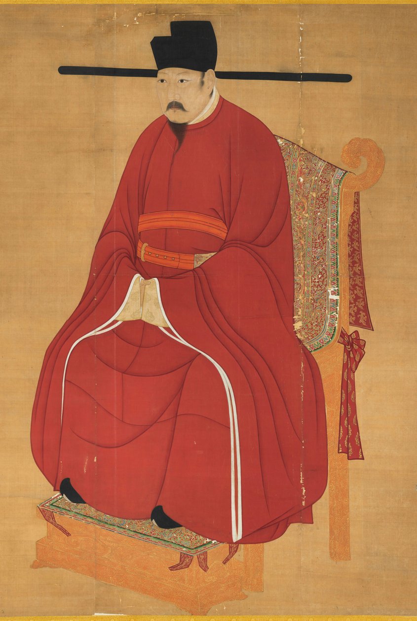 Imperatore Renzong di Song (inchiostro e colore su seta; rotolo appeso) da Song Dynasty Chinese School