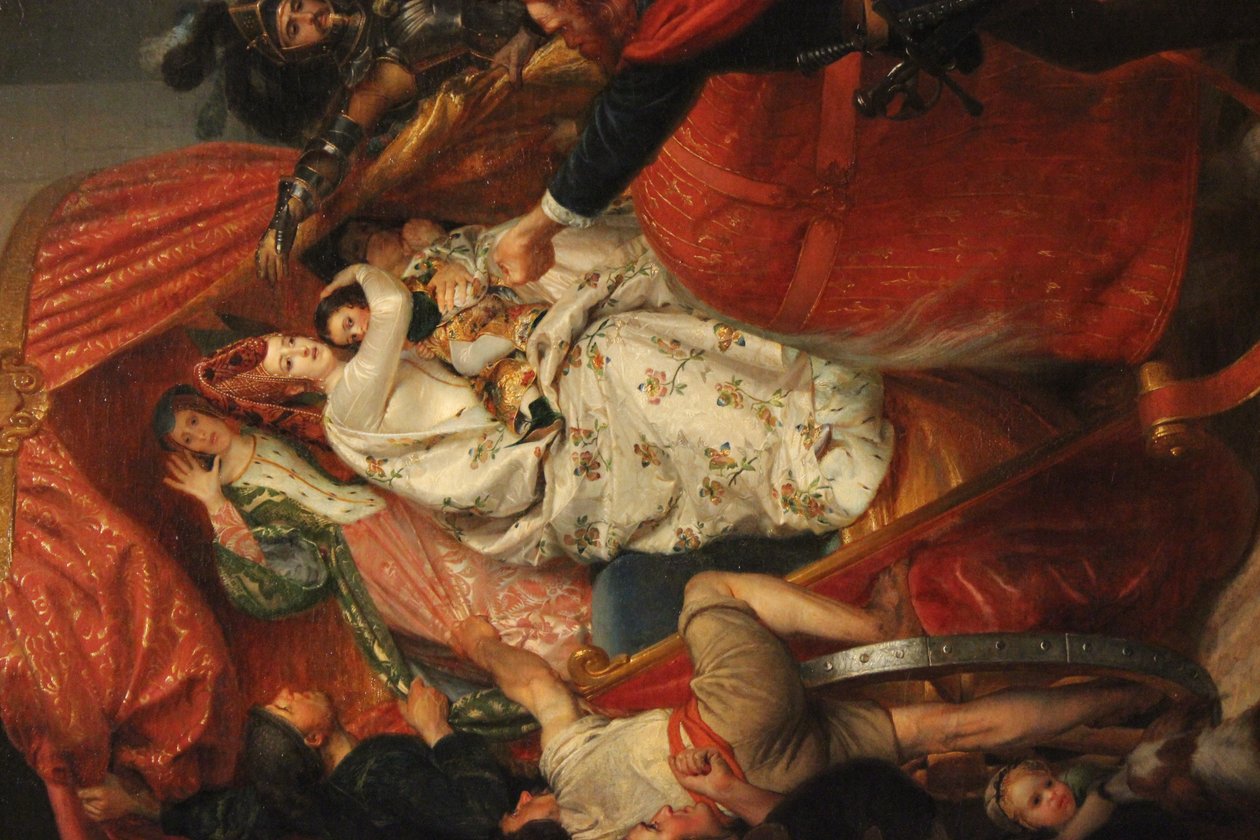 La Duchessa di Borgogna Fermata alle Porte di Bruges da Sophie Fremiet