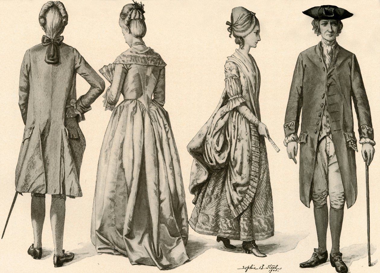 Abbigliamento durante il regno di Giorgio III, 1760-1776 da Sophie B. Steel