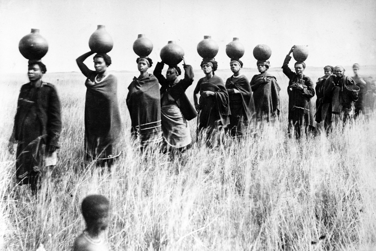 Portare il Jyuala in città, c.1895 da South African Photographer
