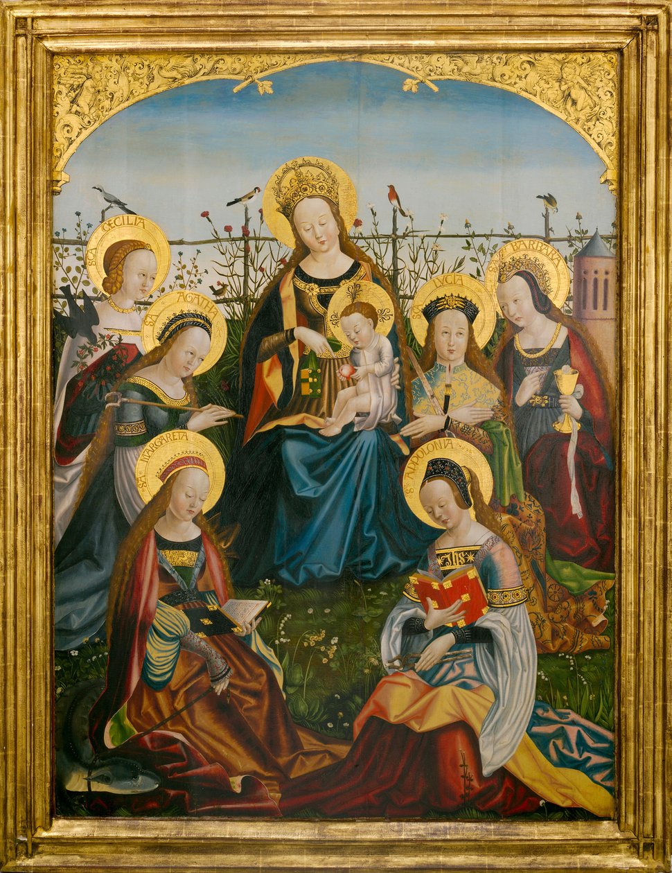 Trittico della Vergine con Bambino e santi (pannello centrale) da South German School