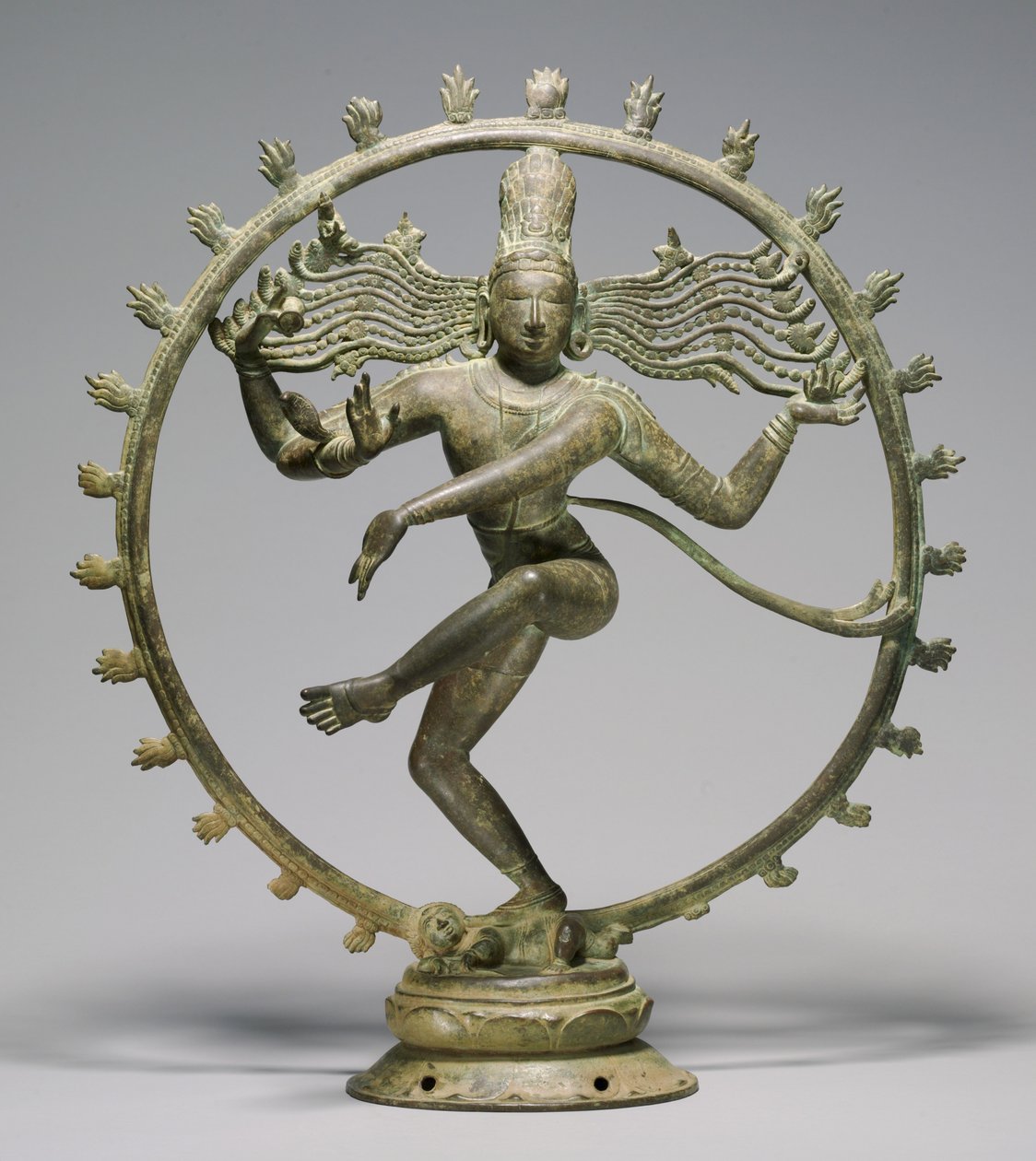 Shiva come Signore della Danza (Nataraja) da South Indian School