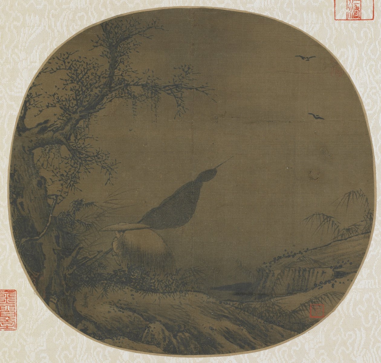 Pescatore di ritorno coperto di neve, fine XII-inizio XIII secolo da Southern Song Dynasty Chinese School
