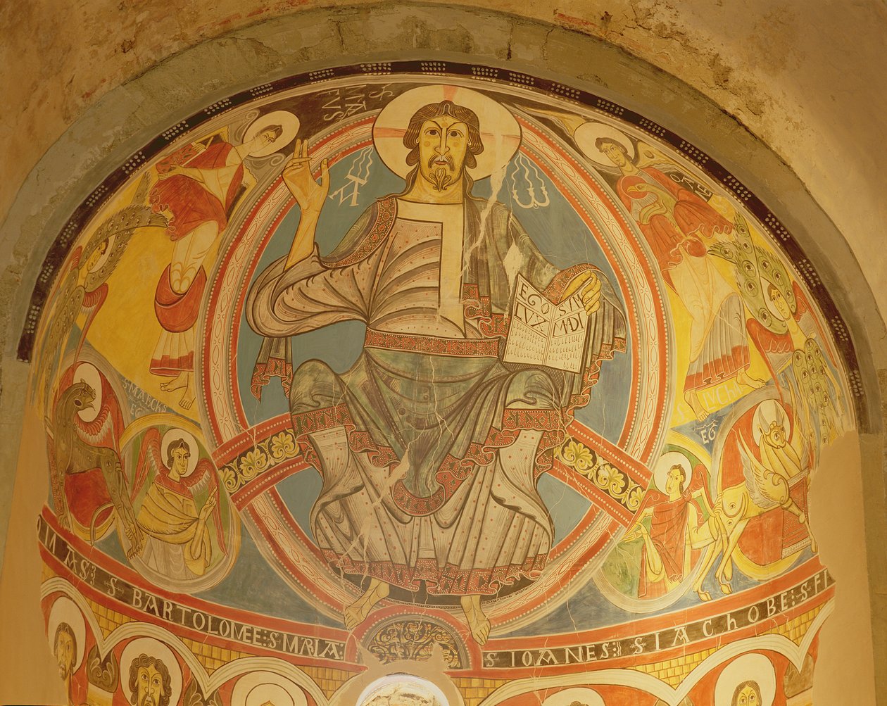 Cristo in maestà affiancato da serafini e simboli degli Evangelisti, copia dell