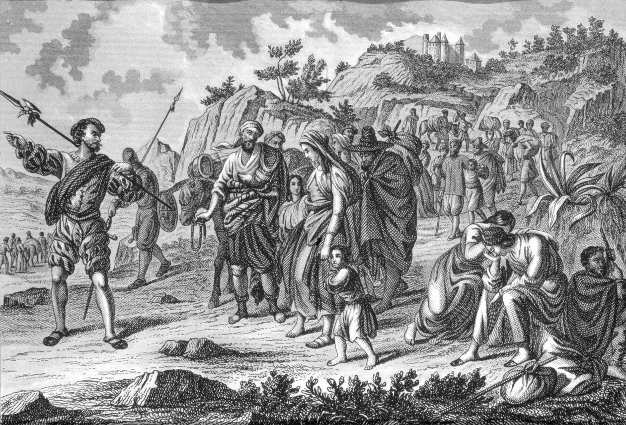 Espulsione dei Mori dalla Spagna, inizio 1609 da Spanish School
