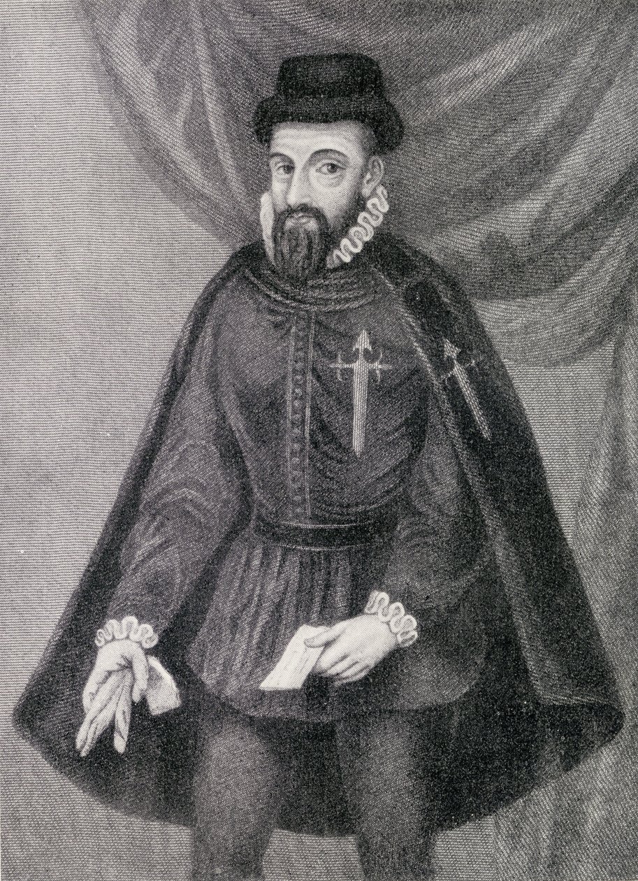 Francisco Pizarro (c.1475-1541) illustrazione da 