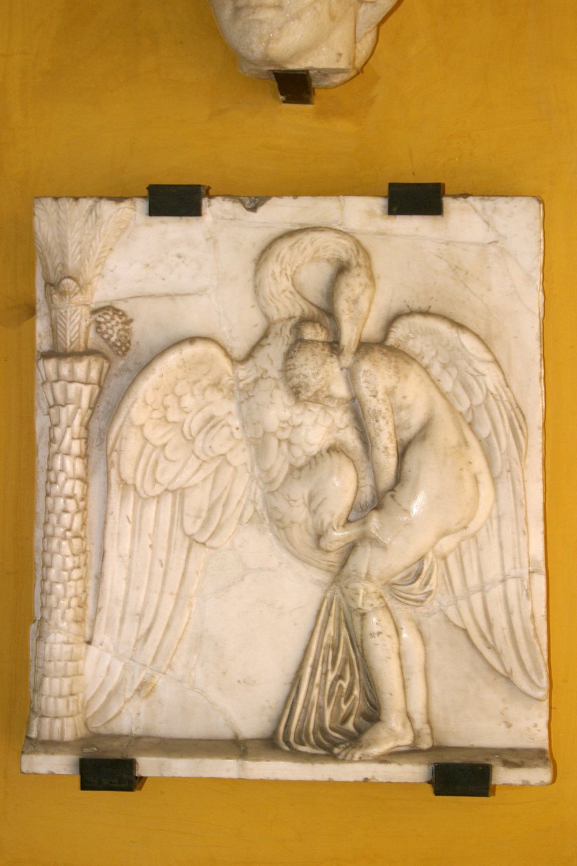 Leda e il cigno (marmo) da Spanish School