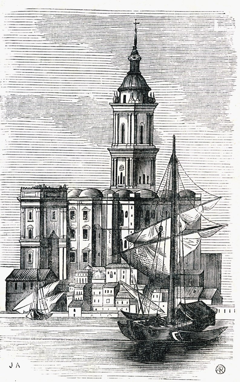 Cattedrale di Malaga, Spagna, metà del 1800 da Spanish School