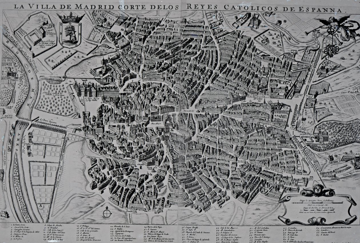 Mappa di Madrid da Spanish School