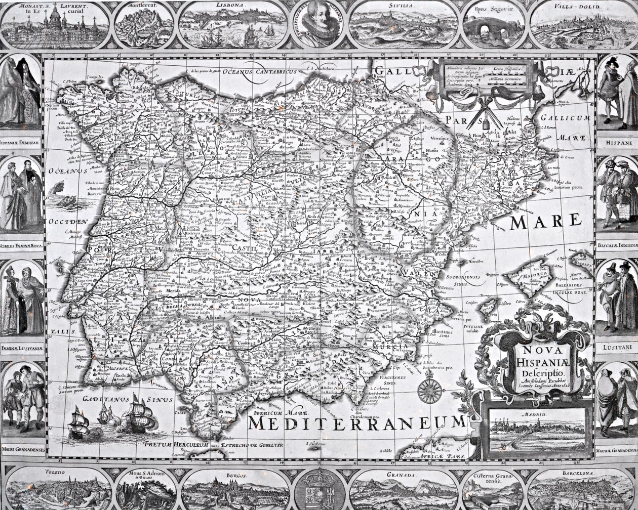 Mappa della Spagna da Spanish School