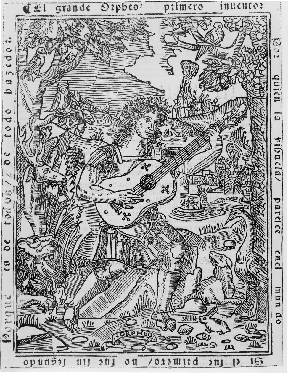 Orfeo che Suona Musica da Spanish School